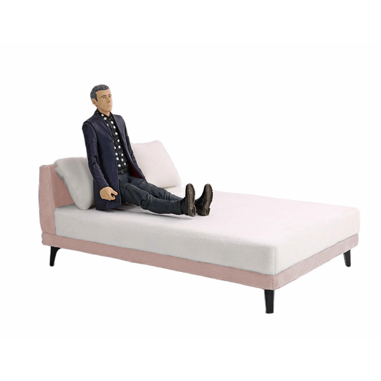 1/12 Miniature Doll Bed Set Party Accessory Toy for Decoration 1/12