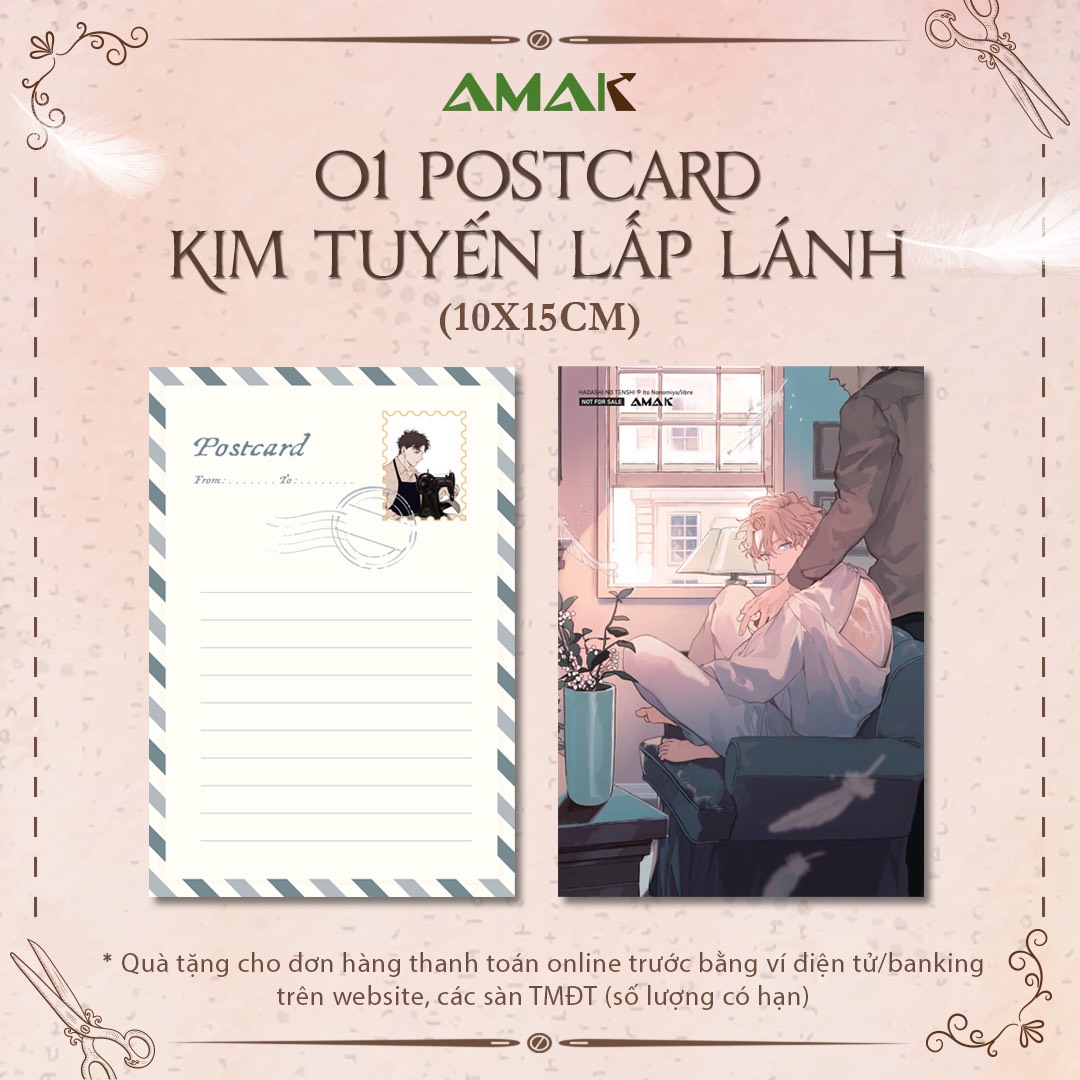 Truyện tranh Thiên sứ chân trần - Tặng kèm Clear Card + Postcard - Boys Love - AMAK