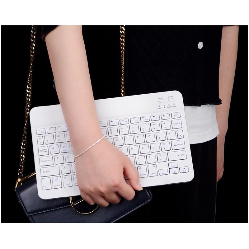 Combo Bàn Phím Và Chuột Bluetooth Không Dây Mini Cho Điện Thoại / Máy Tính Bảng / Laptop Android IOS Windows