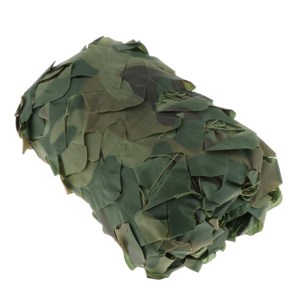 Premium Woodland Camouflage Netting Leaves Shooting Watch Blind Net Tarp Cover