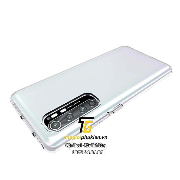 Ốp lưng Xiaomi Mi Note 10 Lite silicon dẻo trong suốt
