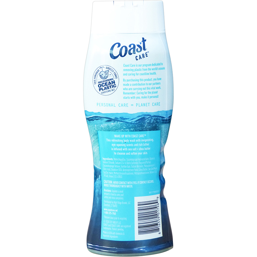 Sữa tắm Coast Atlantic Rush with Sea Salt &amp; Shea Butter 532ml dành cho nam giới