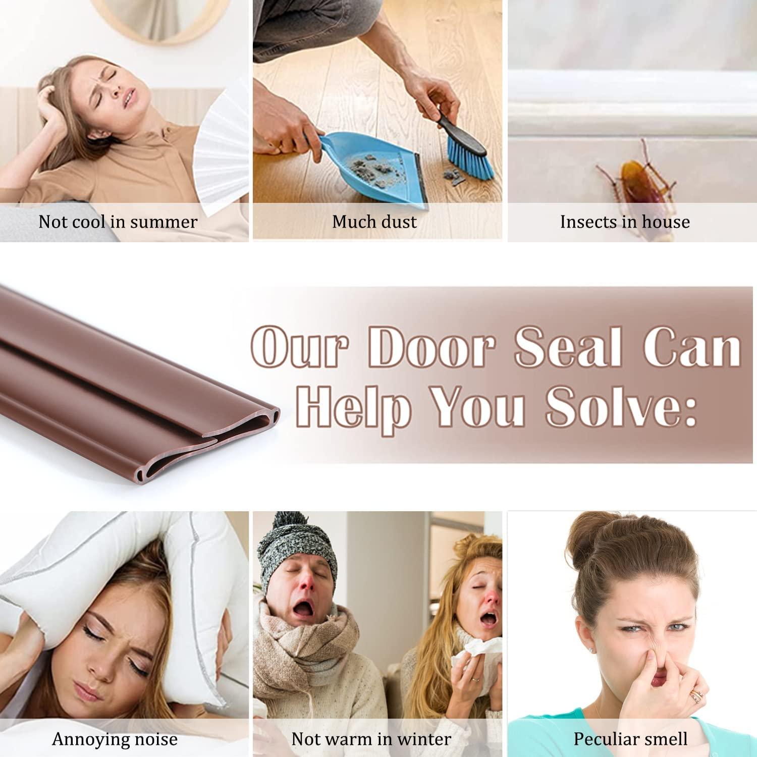 Tấm chắn gió cửa, Cách nhiệt Đáy cửa, Gioăng cửa, Dải niêm phong cách âm, cách nhiệt Chống ồn Ngăn chặn bụi Không khí lạnh Chống chuột Kiến Gián Côn trùng, Nâu