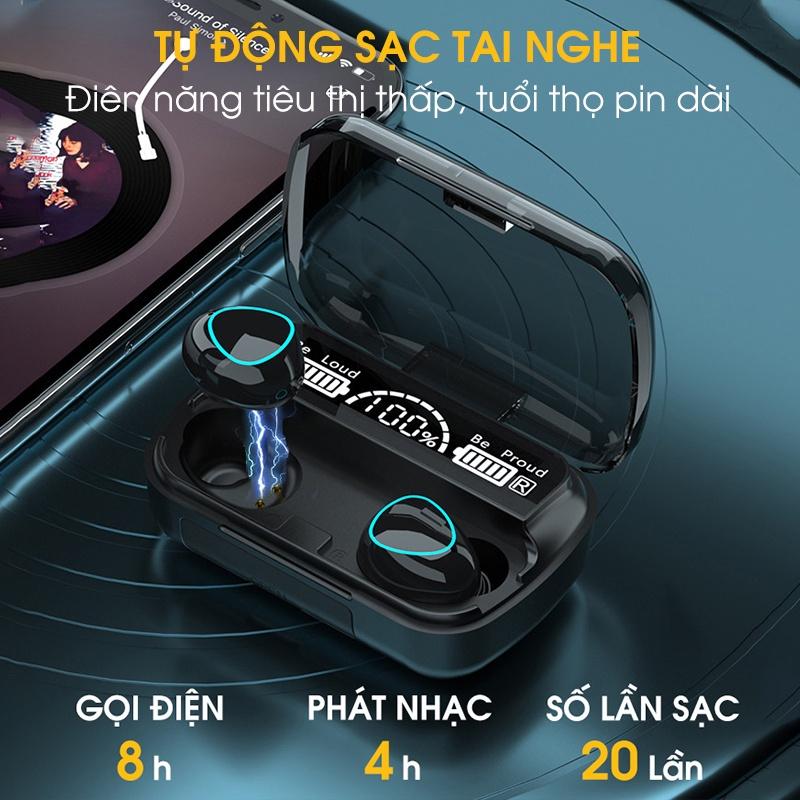 Tai nghe bluetooth MINPRO M10 PRO, tai nghe không dây nghe nhạc chơi game công nghệ bluetooth 5.0