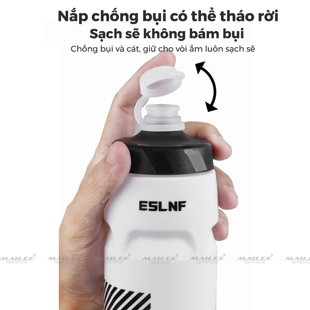 Bình Nước Xe Đạp ESL-105 Chuẩn PP-5 Dung tích 710 ml, Phù Hợp Đạp Xe Đi Bộ Đường Dài Giá Rẻ - Mai Lee
