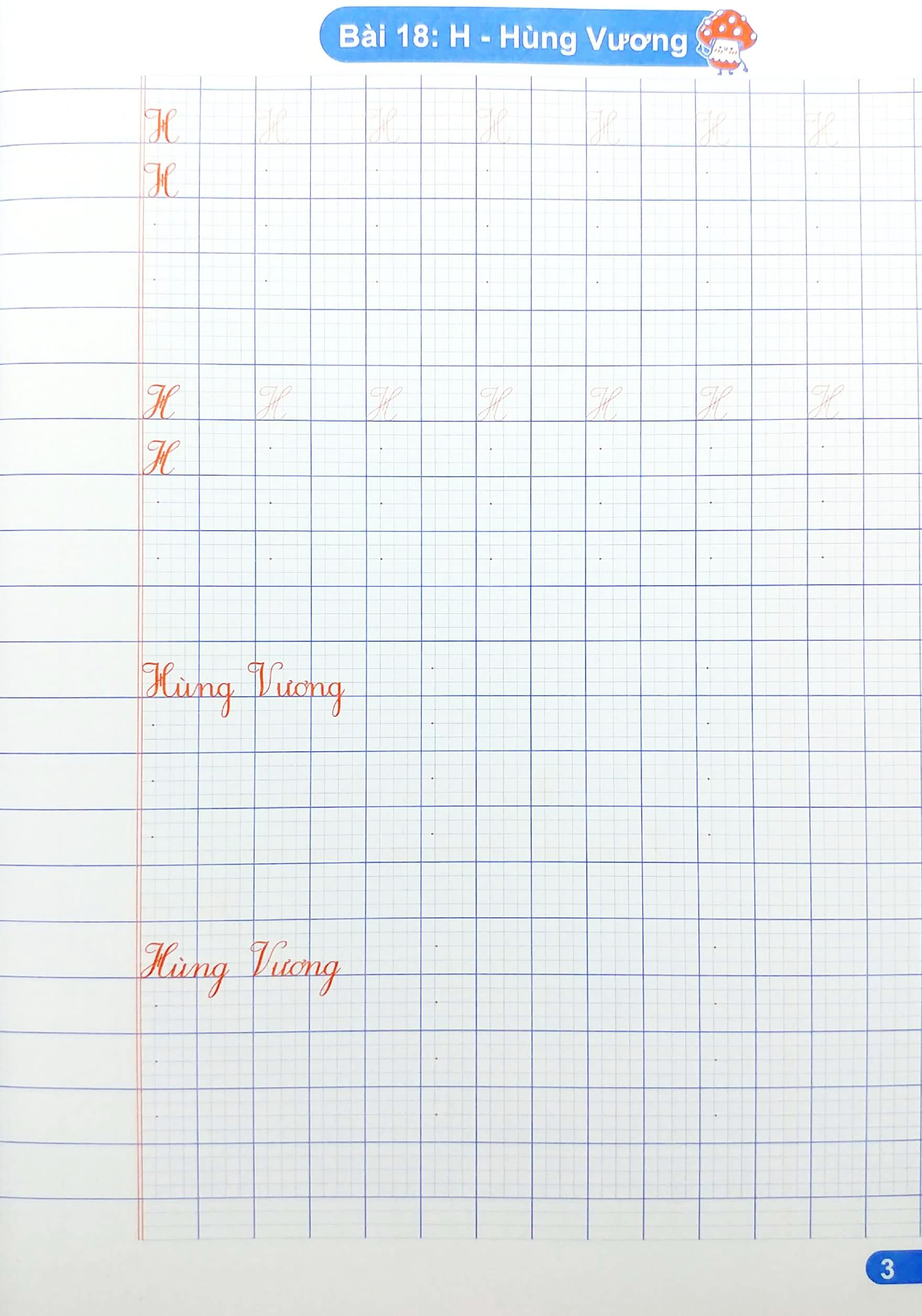 Vở Ô Li Viết Chữ Mẫu 3 - Quyển 2