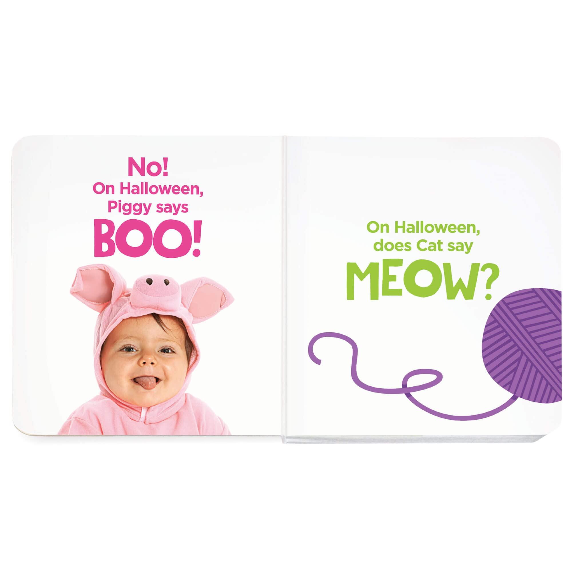 Who Says Boo?: Baby's First Halloween Book (Includes A Mirror!)