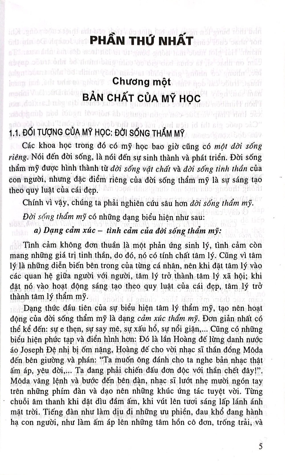 Giáo trình Mỹ học cơ sở