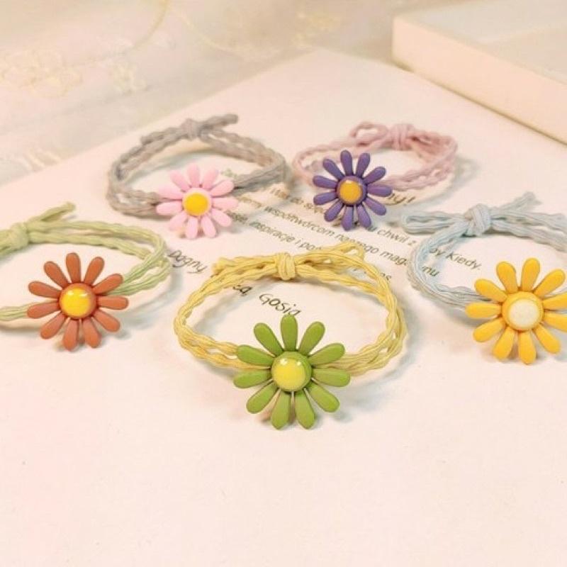 Dây Cột Tóc Hoa Cúc Thời Trang Xinh Xắn Nhiều Màu