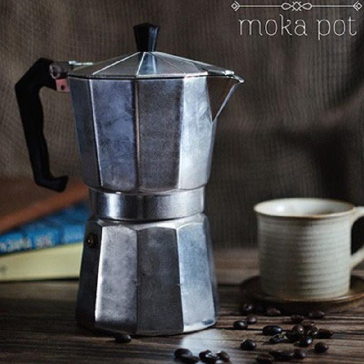 Bình pha cà phê Moka kiểu Ý 300ml bằng Nhôm cao cấp