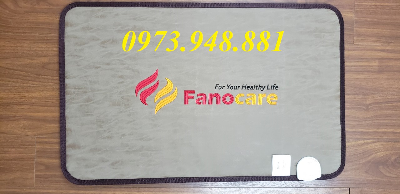 Thảm/Nệm đá nhiệt nóng Fanocare kèm la ze kích thước 50*80cm (thảm lửng) (tặng kèm 1 gối đá tourmaline).