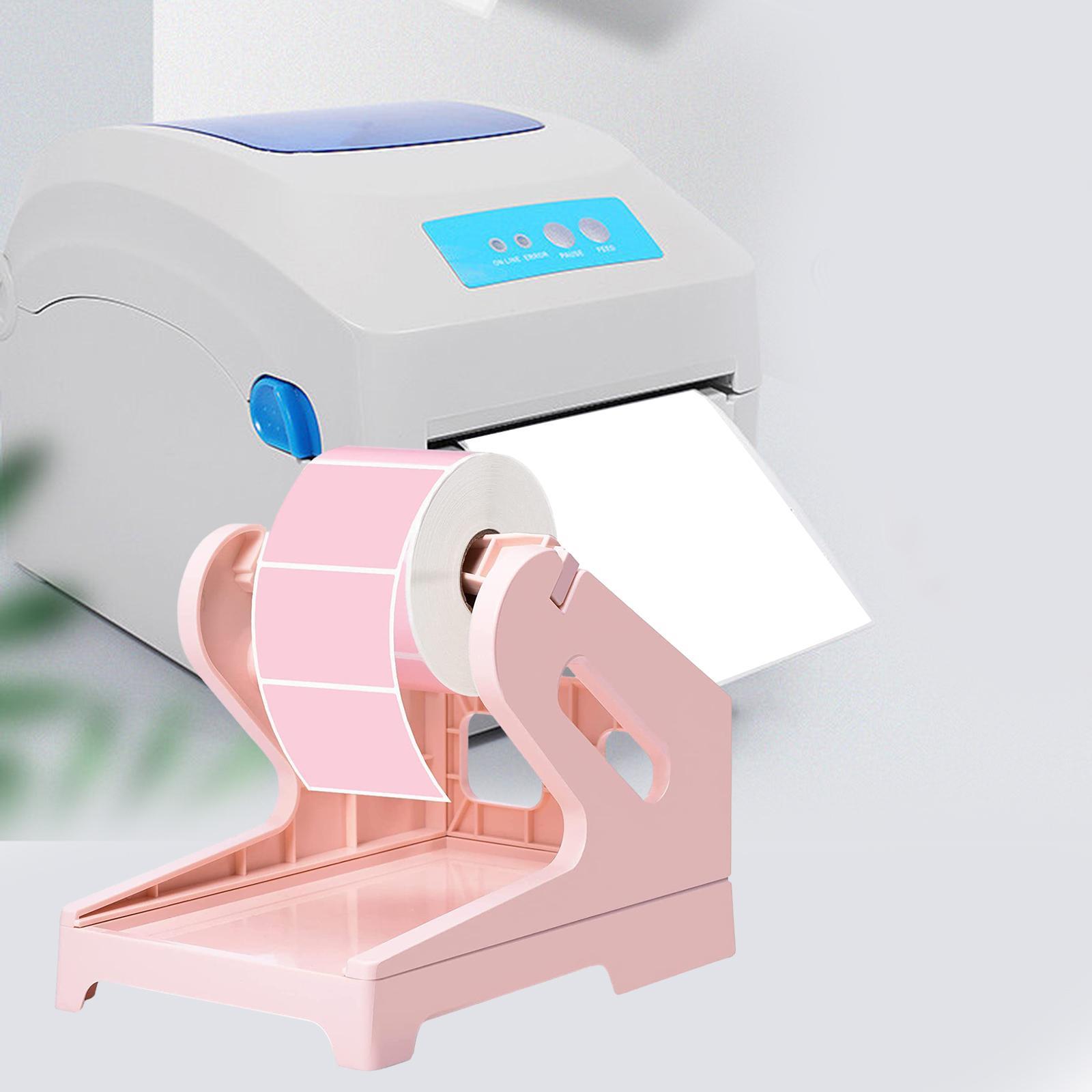 Label Holder for Rolls and Fanfold Labels Mulifunctional Easy to Install Shipping Label Stand Printer Holder for Factory Home