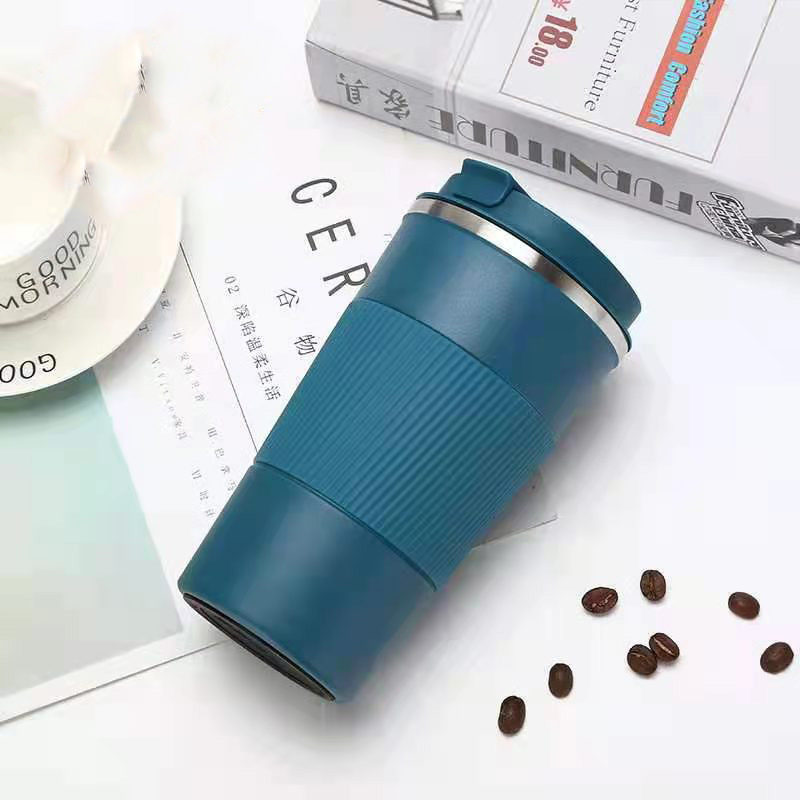 Cốc Giữ Nhiệt Inox 304 Dung Tích Lớn 510ml Tay Cầm Silicon