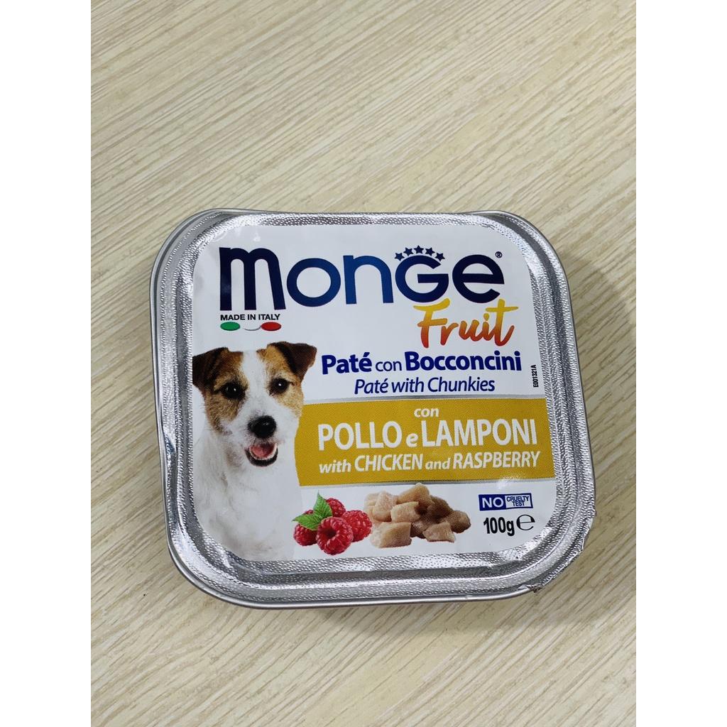 Pate Monge 100g - Gà &amp; quả mâm xôi cá