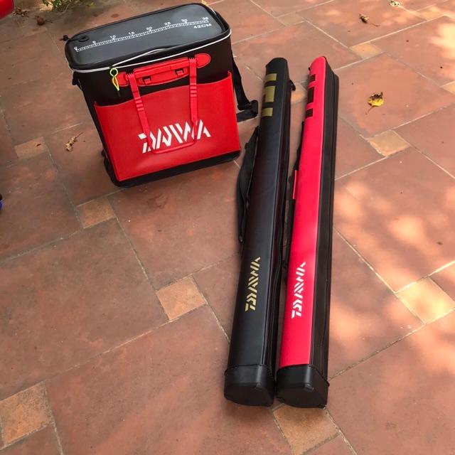Thùng đựng cá daiwa và túi đựng cần daiwa