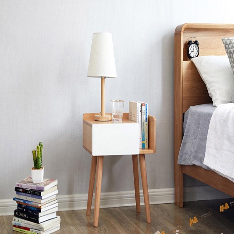 Made in VN - Tủ táp đầu giường gỗ công nghiệp thiết kế nhỏ gọn - gỗ mdf 17mm công ty Mộc Phát độ bền trên 30 năm AN069