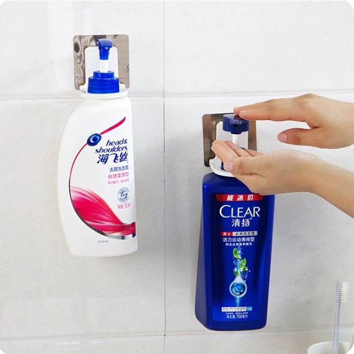 Móc Treo Chai Dầu Gội, Sữa Tắm Dán Tường