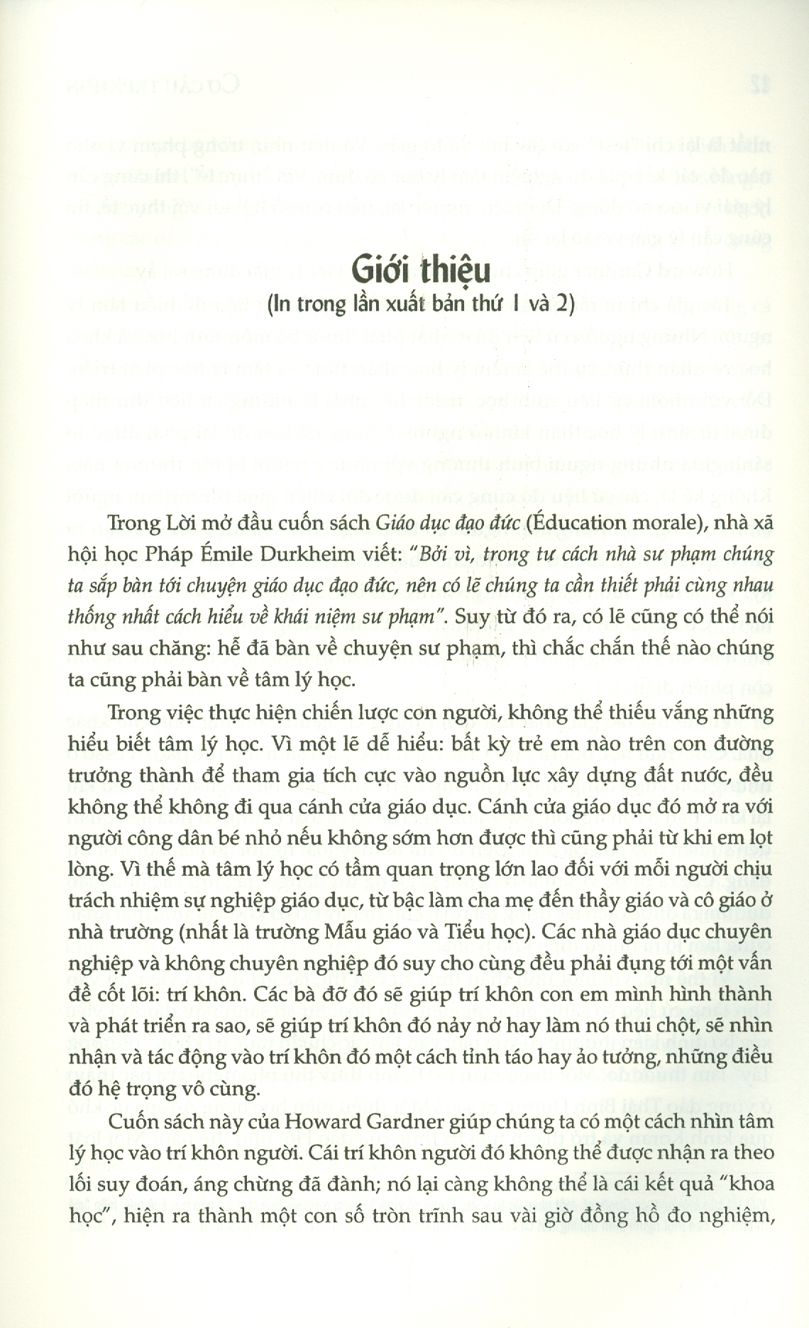 Sách - Cơ Cấu Trí Khôn - Lý Thuyết Về Nhiều Dạng Trí Khôn