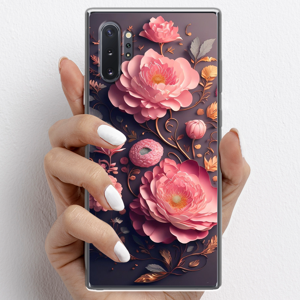 Ốp lưng cho Samsung Galaxy Note 10, Samsung Galaxy Note 10 Plus nhựa TPU mẫu Hoa hồng