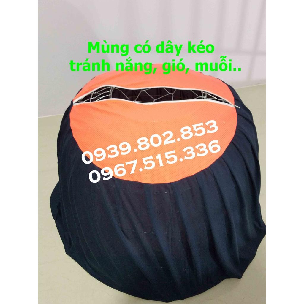 Mùng gà có dây kéo | Màn trùm bội gà có dây kéo | Mùng gà nòi có dây kéo giá rẻ