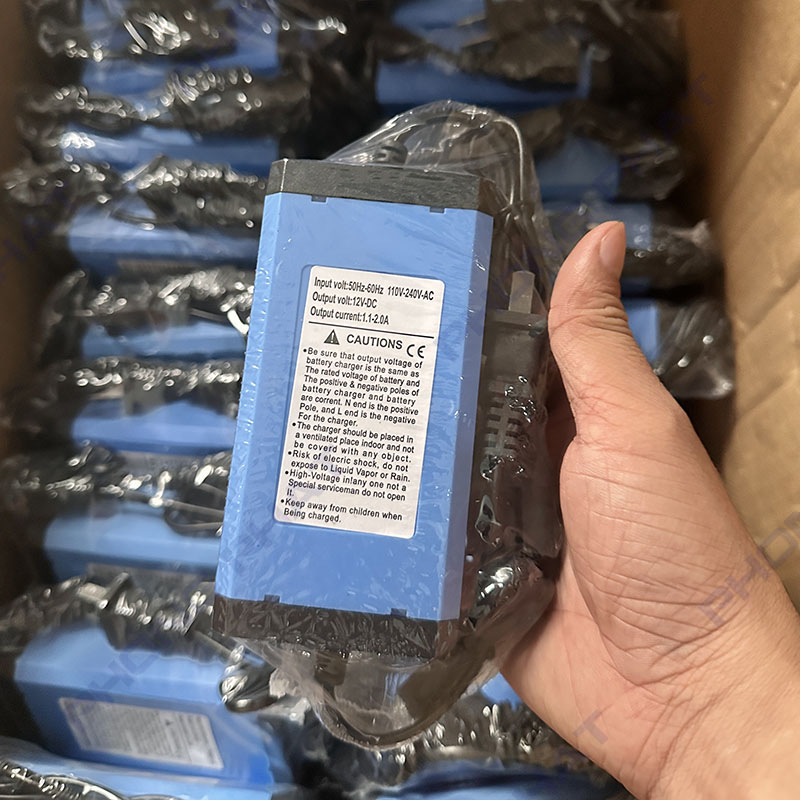 Cục Sạc Đa Năng 12V Tự Ngắt Dùng Cho Bình Xịt Điện, Sạc Bình Bơm Điện 1 Bơm Và 2 Bơm 1.1A – 2.0A