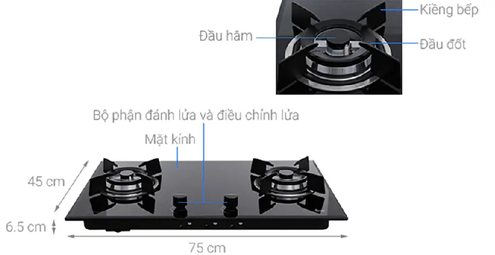 Bếp gas đôi Teka GVI 75 2G AI AL 2TR - HÀNG CHÍNH HÃNG (CHỈ GIAO HCM)