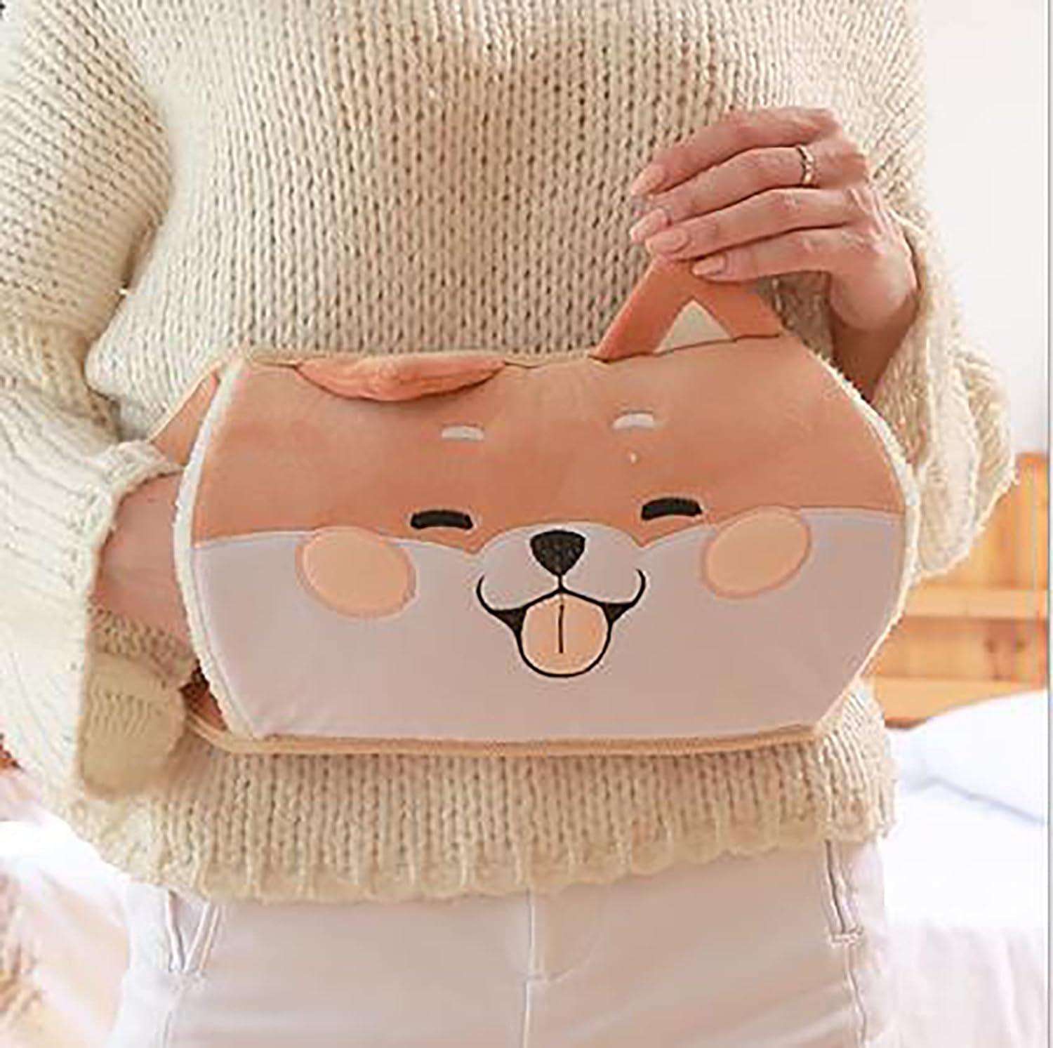 Bình nước nóng, túi chườm nóng cao su bọc eo êm ái, túi chườm giữ ấm vai cổ, lưng, tay, chân, eo giữ ấm