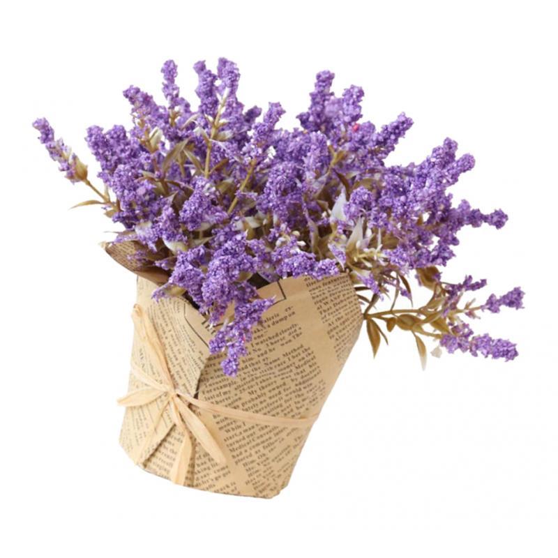 Artificial Lavender Gypsophila Home Decor Flower Fake Bouquet Pot Flower-02