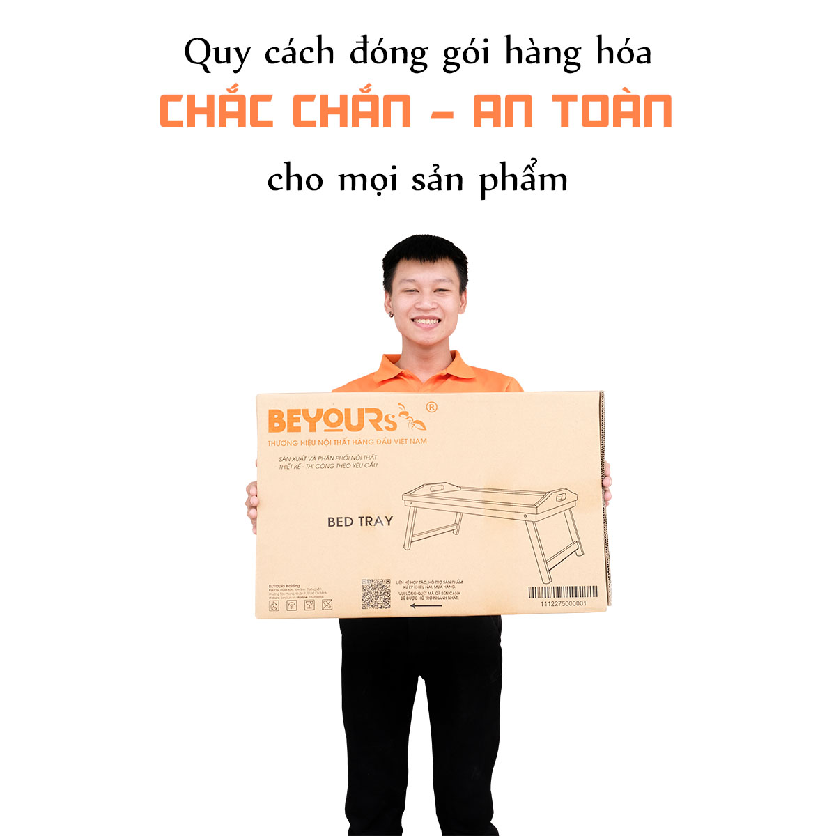 Bàn Ăn Mini Gỗ BEYOURs Bed Tray Chân Gập Đa Năng Nội Thất Phòng Khách, Phòng Ngủ