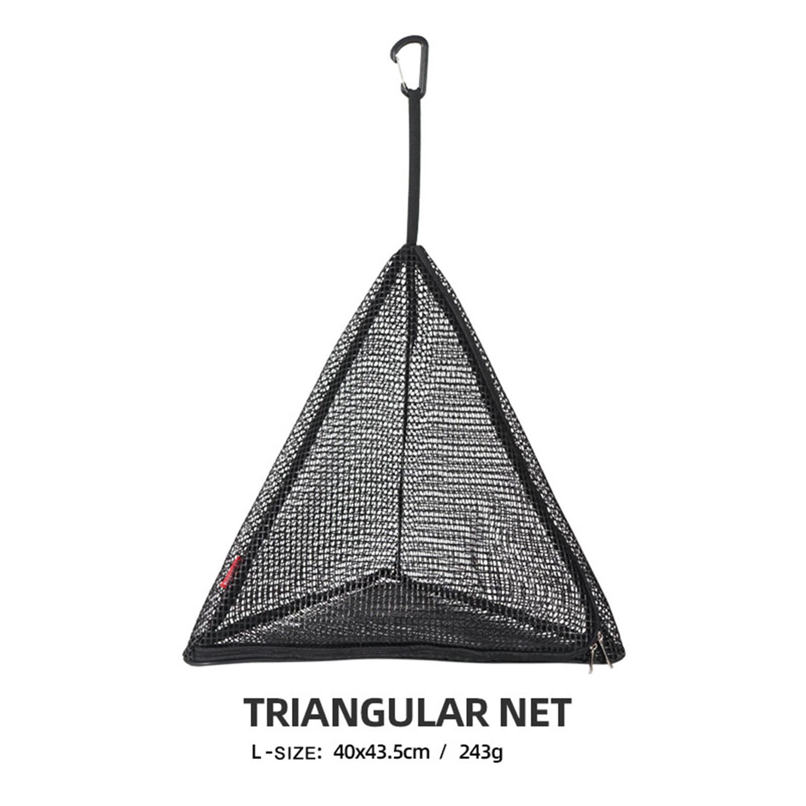 2x Portable Camping Dry Net Folding Triangle Hanging Mesh Foods Dish Dryer Rack Outdoor Picnic BBQ Grid Bag Shelf Storage Basket Tableware