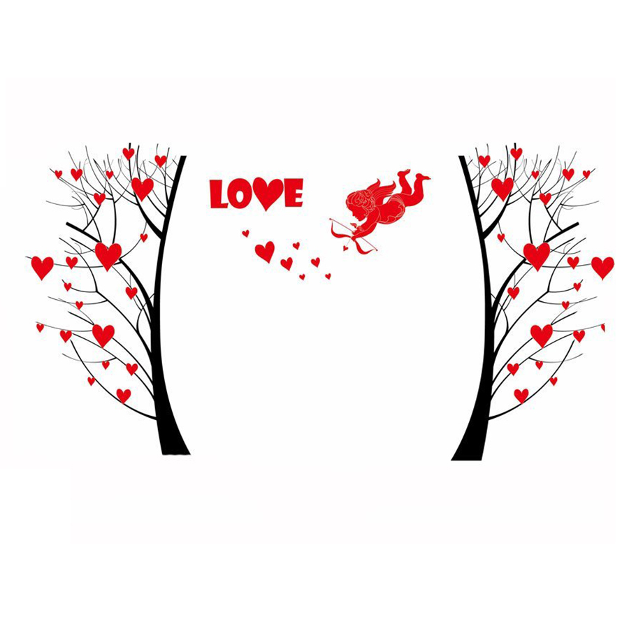 Decal Dán Tường Cây Tình Yêu Binbin PK127