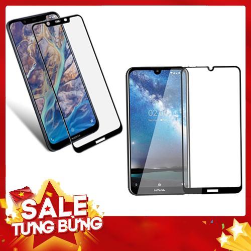 Kính cường lực full keo màn hình dành cho Nokia 3 /3.1 /3.1Plus /5 /5.1Plus /6 /6.1Plus /7.2 /7plus /8 /8.1