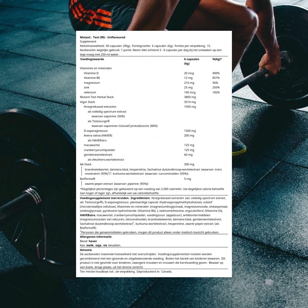 Test Mutant 180 - 90 viên - Thực phẩm bổ sung hỗ trợ tăng Testosterone