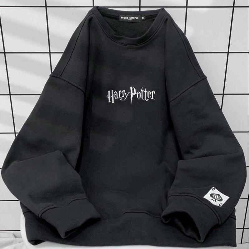 Áo Sweater Tay Dài Form Rộng POTTER Vải Nỉ Bông Ulzzang Unisex