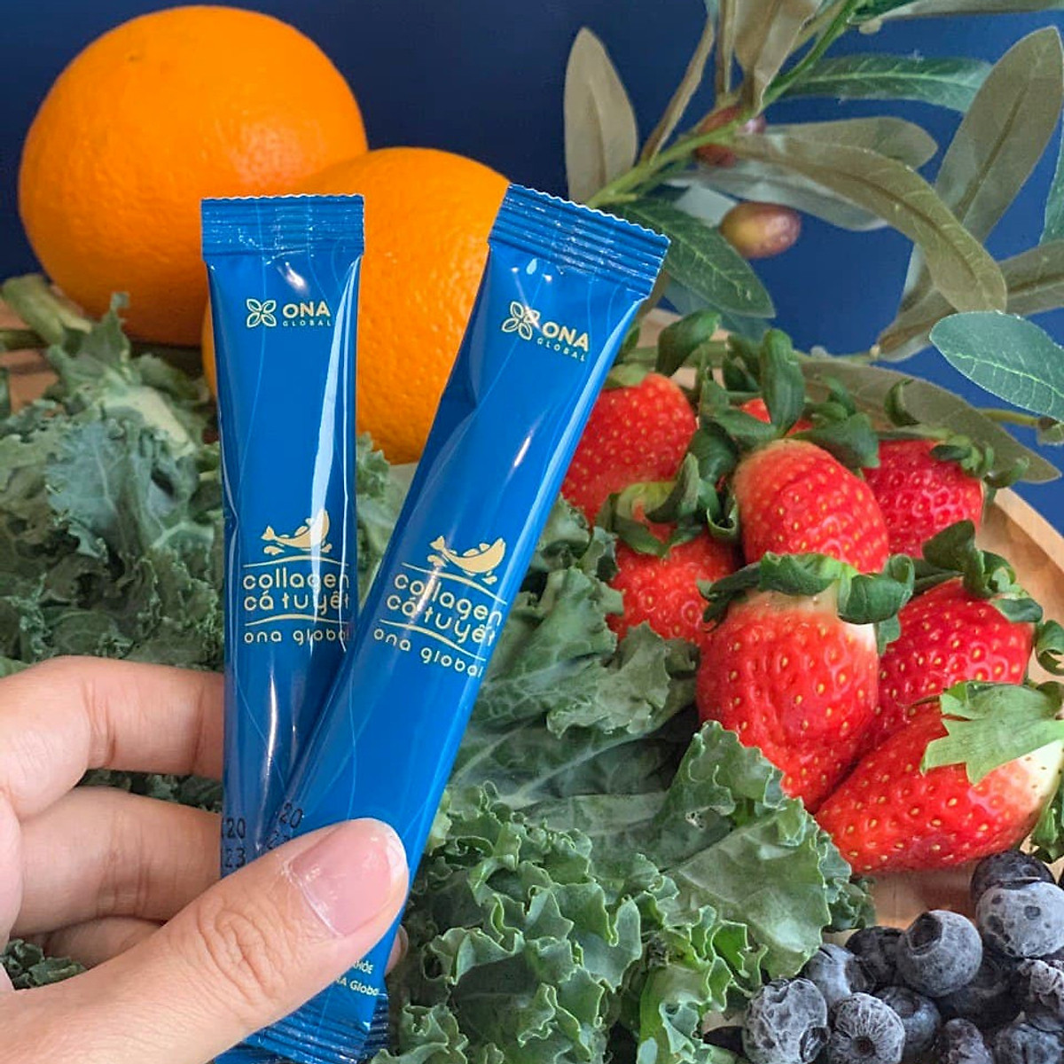 Hộp Collagen Cá Tuyết COCAYHOALA làm đẹp da, chống lão hóa, Tặng Mũ Trùm Tóc Ngẫu Nhiên