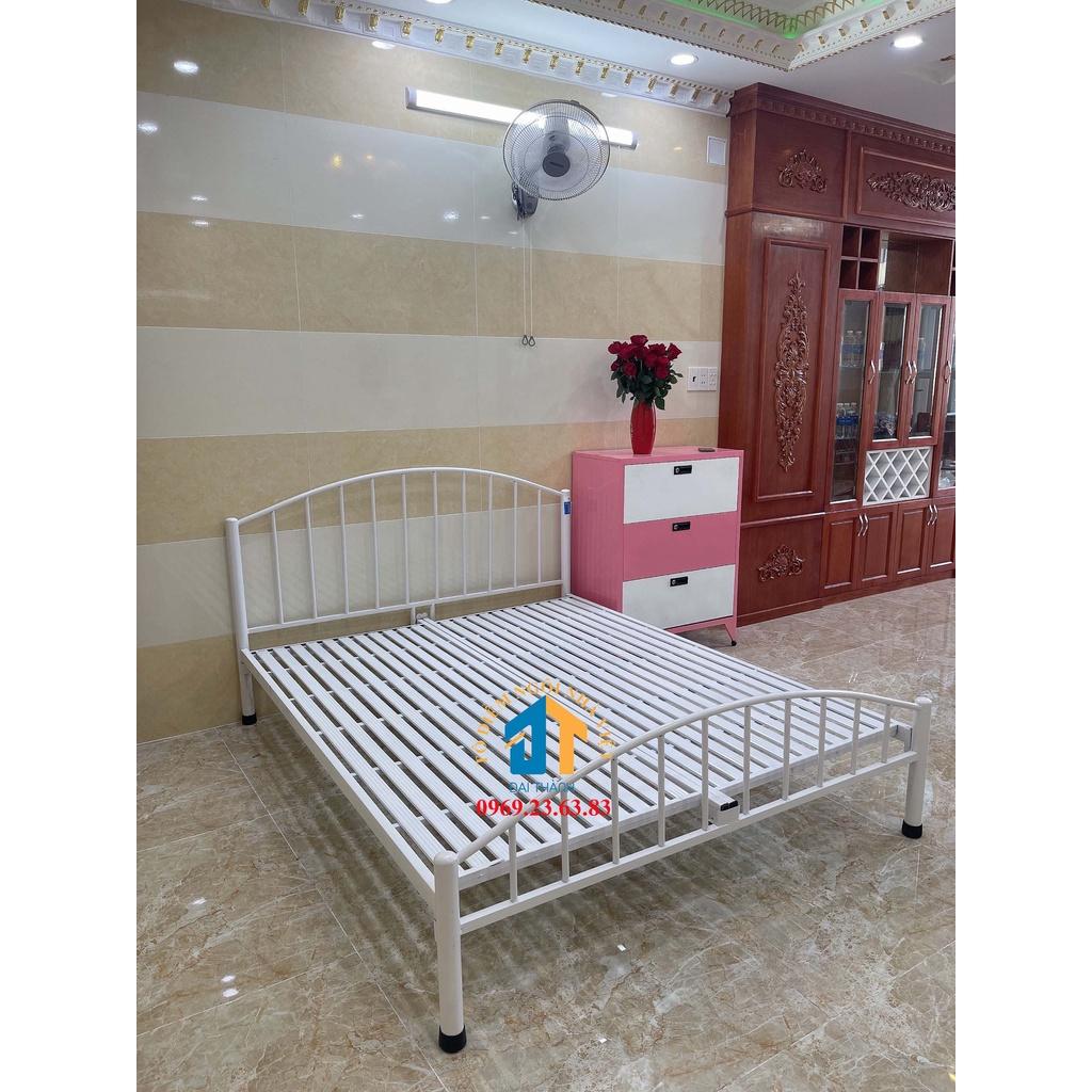 Giường sắt 1mx2m mỹ nghệ cao cấp 1 người nằm
