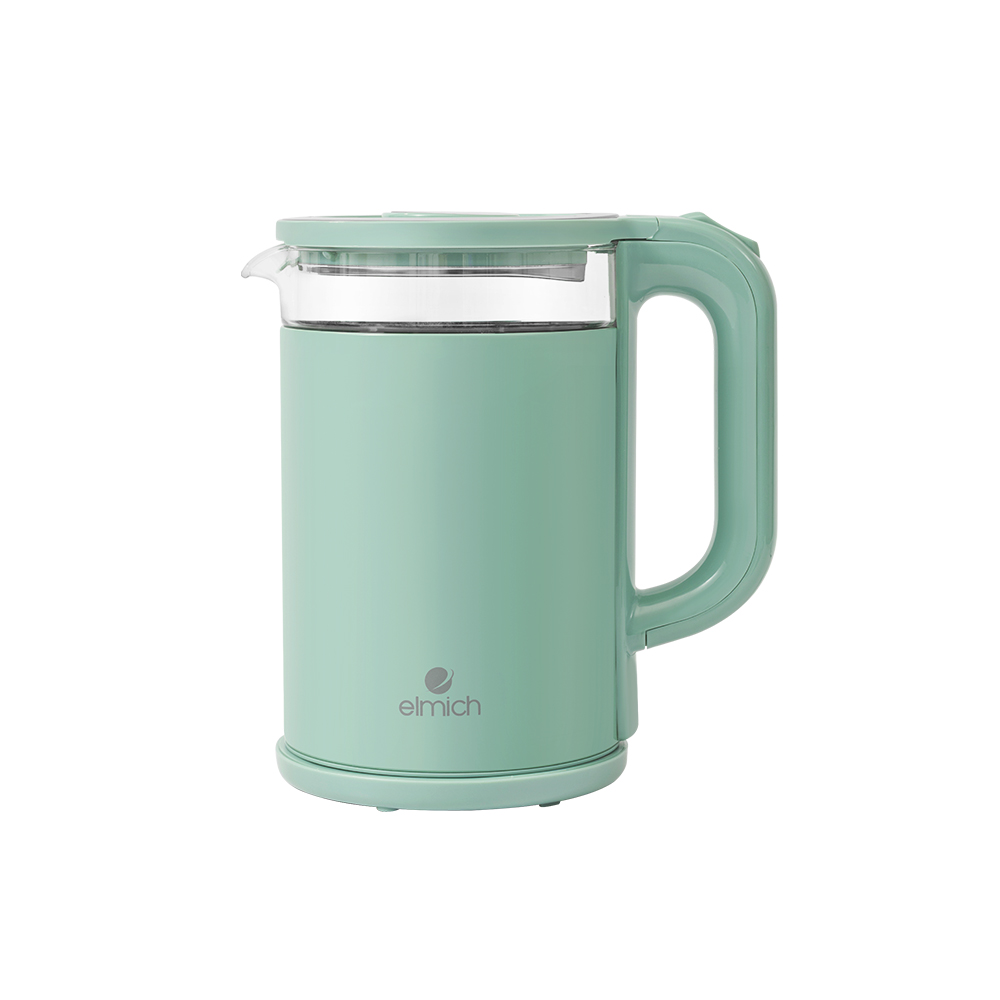 Ấm Đun Siêu Tốc Elmich KEE9141WG 1.8L 2200W, Hàng Chính Hãng, Inox 304, Đế Xoay 360 Độ - JoyMall