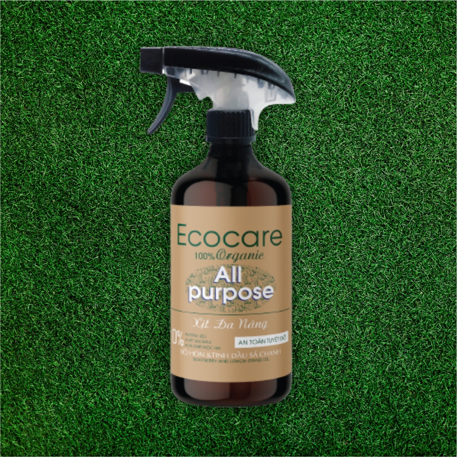 Xịt Chùi Rửa Đa Năng Bồ Hòn Hữu Cơ ECOCARE 500ml - Diệt khẩn, khử mùi, hiệu quả mọi chất liệu - Mâu mới 2020