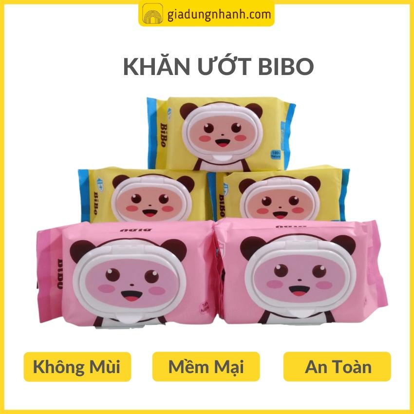 Khăn Giấy Ướt BiBo Không Mùi An Toàn Cho Sức Khoẻ (100 Tờ)