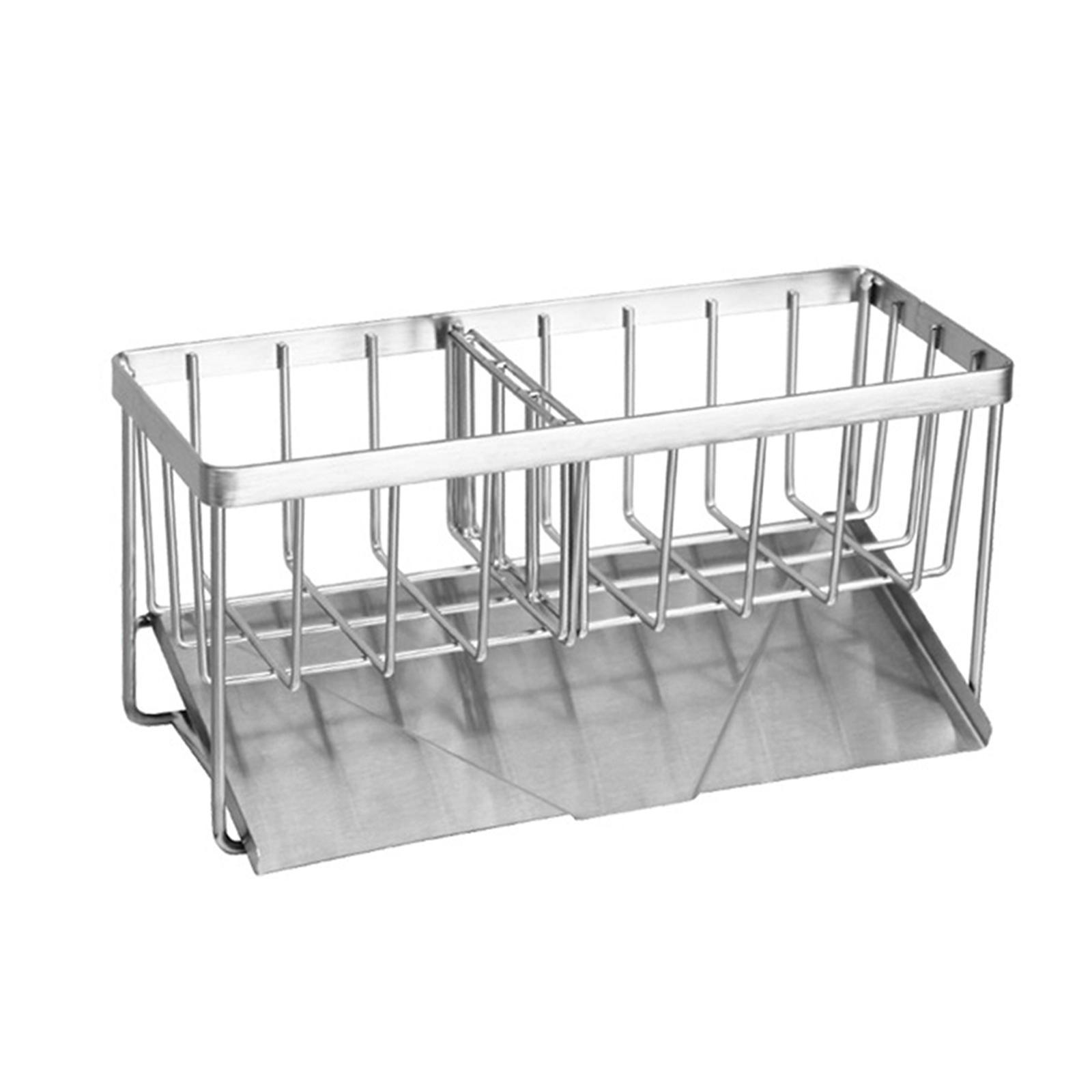 Kitchen Sink Caddy Organizer Shelf Bathroom Accessories with Drain Tray