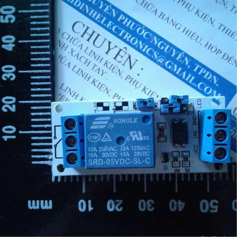 Module 1 relay 5v, opto, ĐIỀU KHIỂN 2 MỨC, domino in, out kde0004