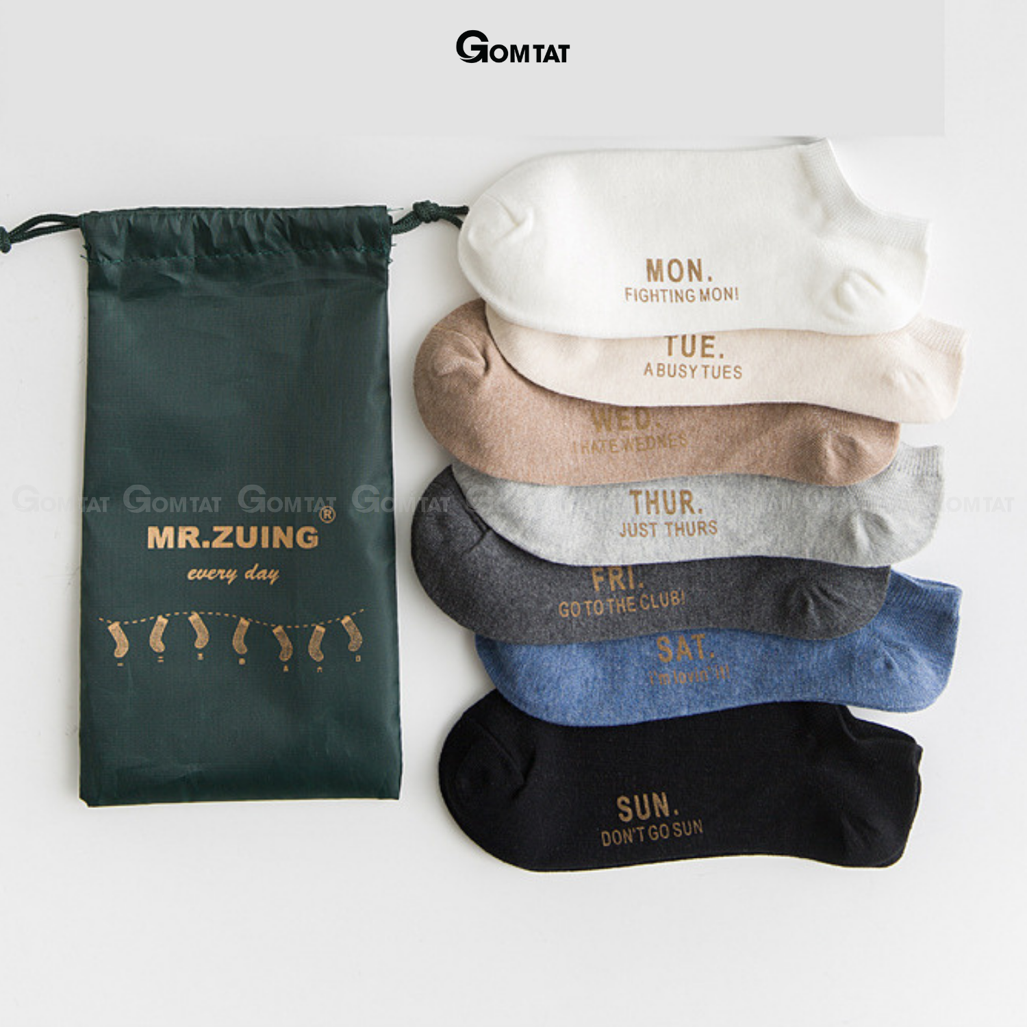Set 7 đôi tất cổ ngắn nam chất liệu cotton cao cấp, vớ nam cổ thấp 7 đôi sử dụng 7 ngày mẫu thời trang 01 - VOTUNAM01