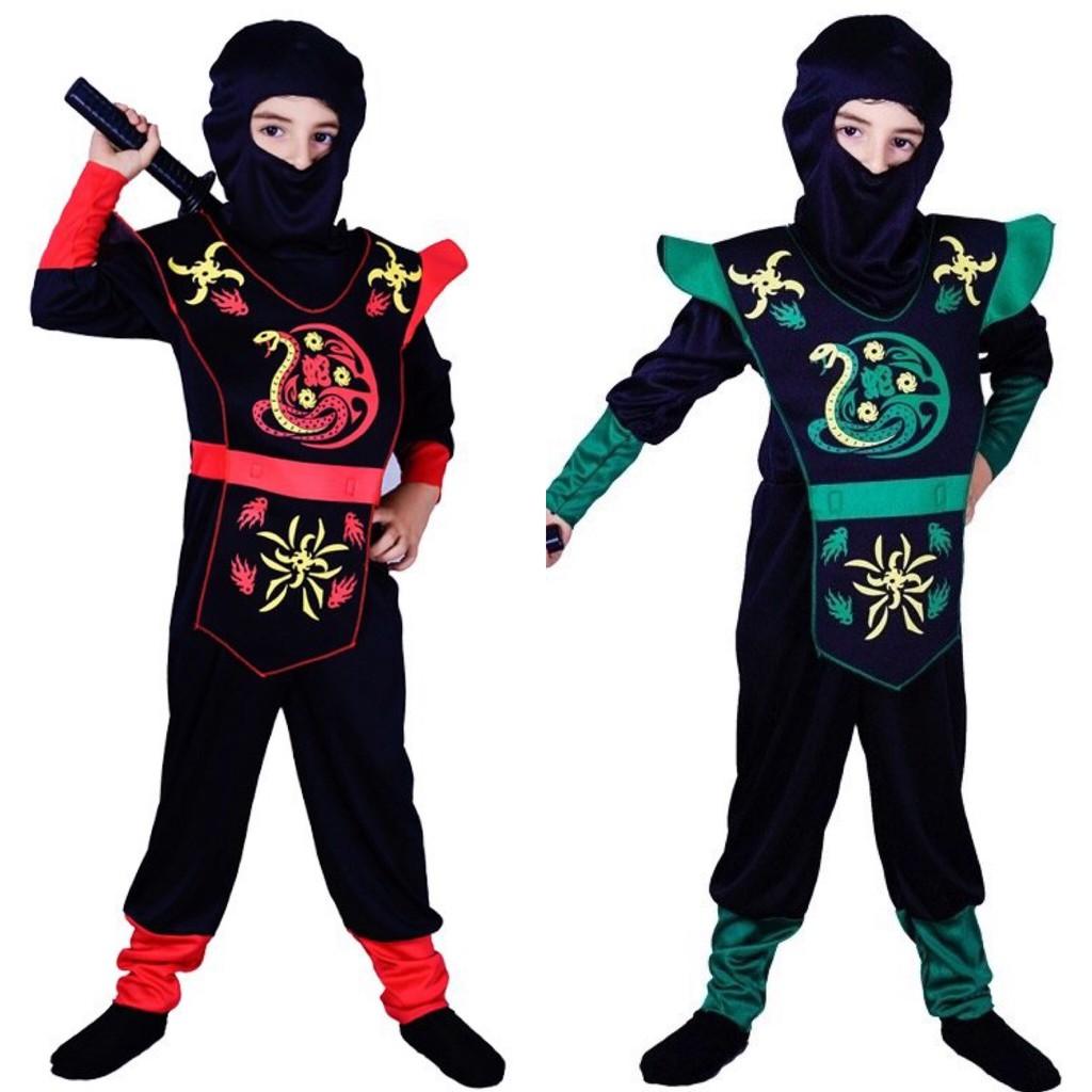 ẢNH THẬT - VIDEO - HÓA TRANG NINJA RẮN XANH/ĐỎ CHO BÉ TRAI