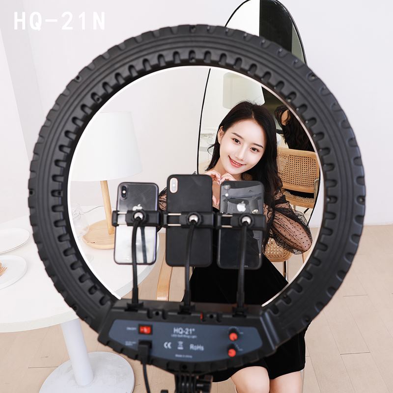 Đèn livestream 54Cm, Đèn Led Trợ Sáng, Chiếu Sáng Studio, Makeup, Quay Phim , Chụp Ảnh, Livetream, Selfie, Xăm nghệ thuật Kèm Kẹp Điện Thoại Tùy Chỉnh