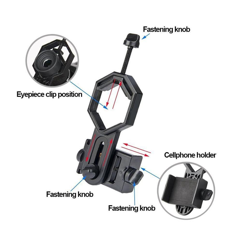 Telescope Eyepiece PL32 Plossl Lens 1.25''/31.7mm + Cell Phone Telescope Mount for iPhone