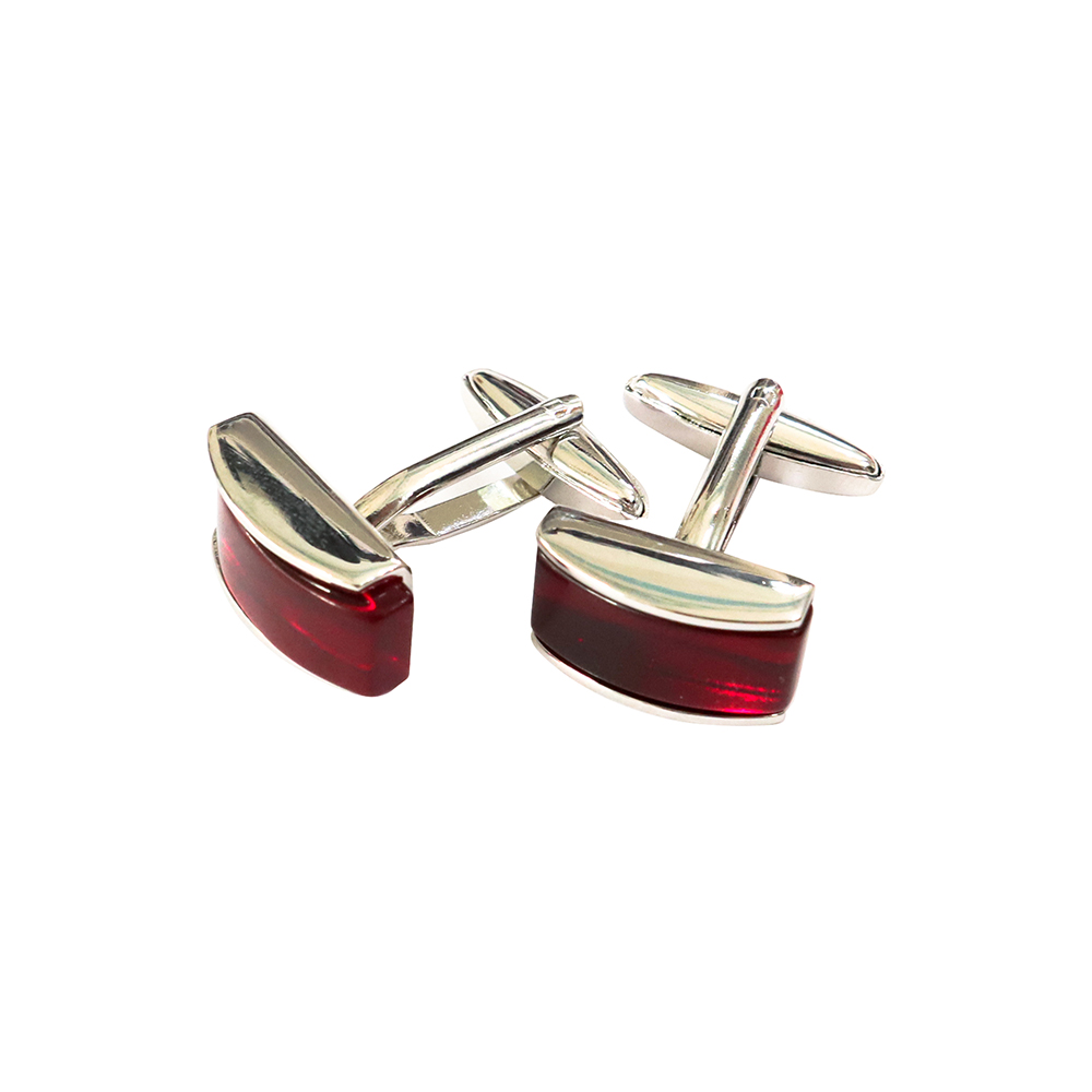 Khuy măng set, cufflinks măng set-Khuy măng set cài áo cho nam  màu trắng kim MSTK021