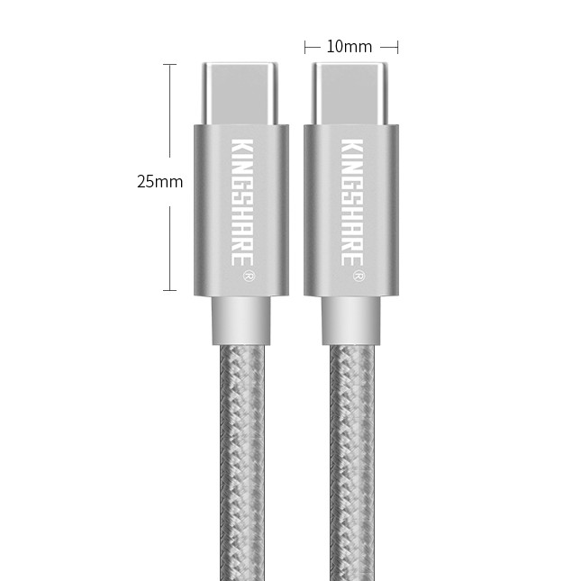 Cáp Kingshare USB Type C To Type C (Màu Ngẫu Nhiên) - Hàng Nhập Khẩu