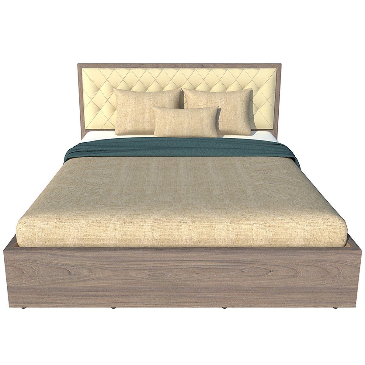 Giường ngủ gỗ công nghiệp bọc nệm OHAHA - GN019