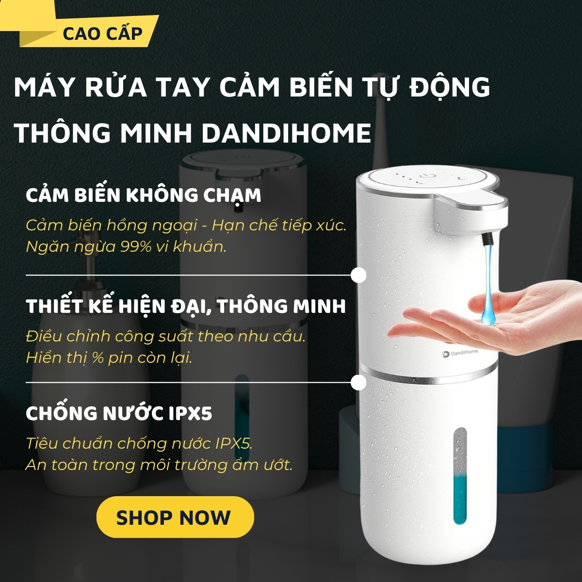 Máy rửa tay cảm biến tự động thông minh DandiHome