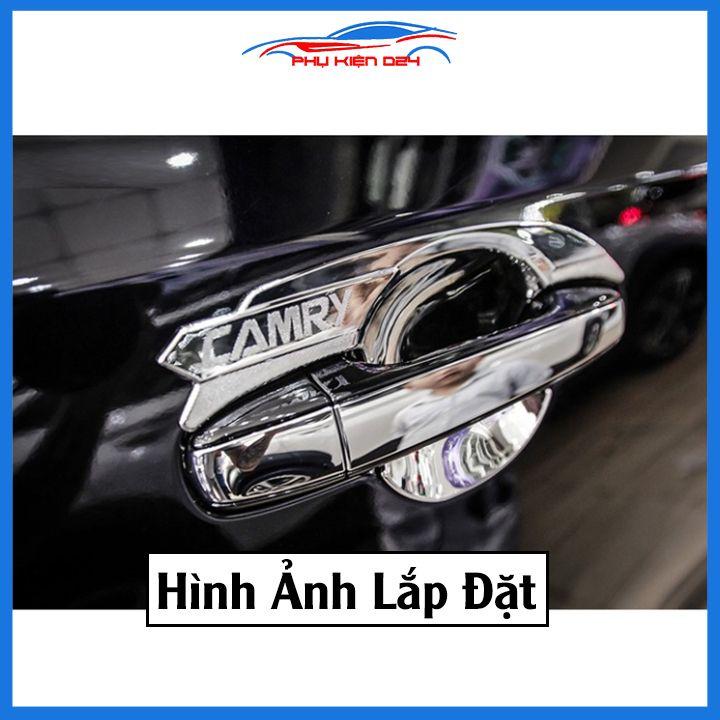 Ốp tay hõm mạ crom Camry 2012-2013-2014-2015-2016-2017-2018 sáng bóng chống trầy bảo vệ cửa xe ô tô